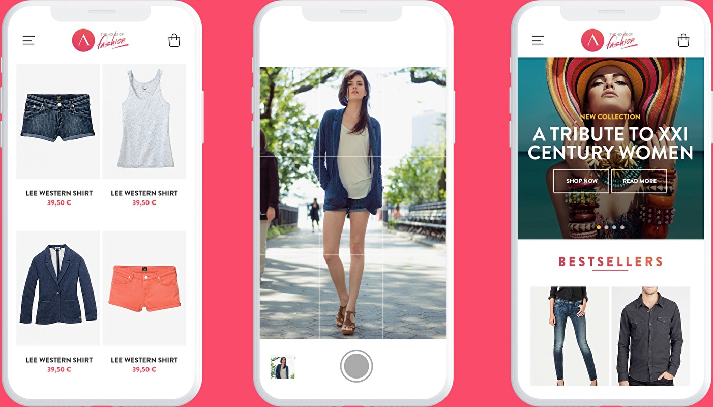 UI design for Arvind’s ecommerce in mobile format.
