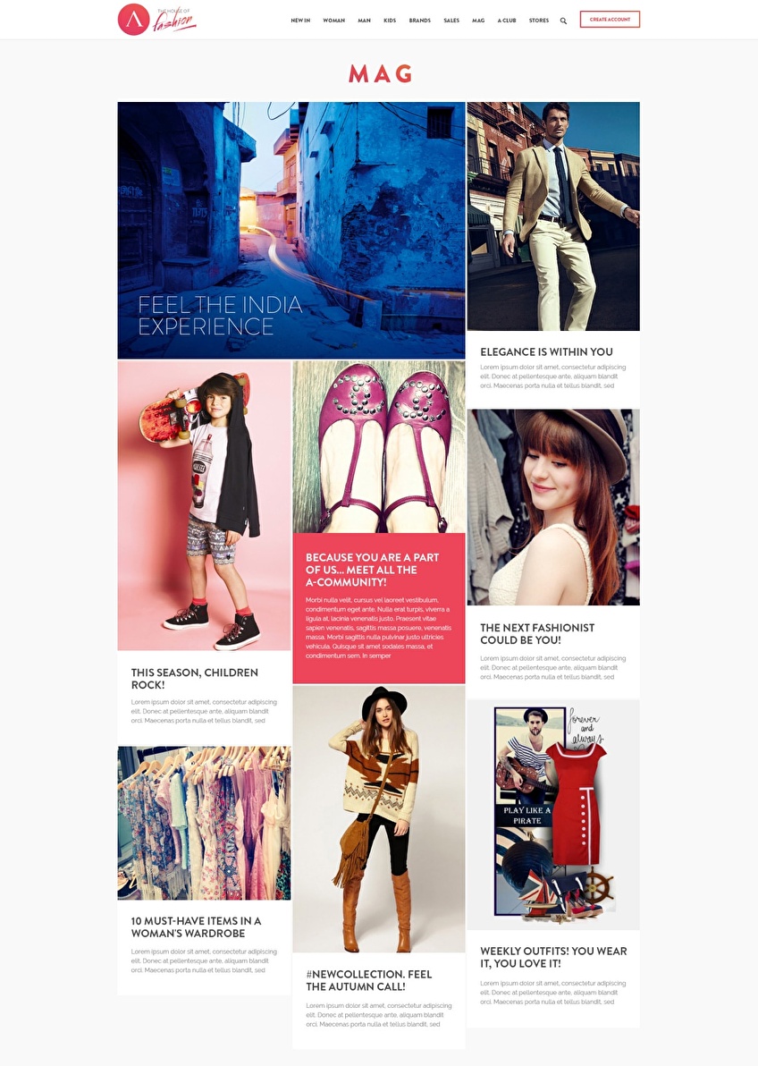 UI design for Arvind’s ecommerce in desktop format.