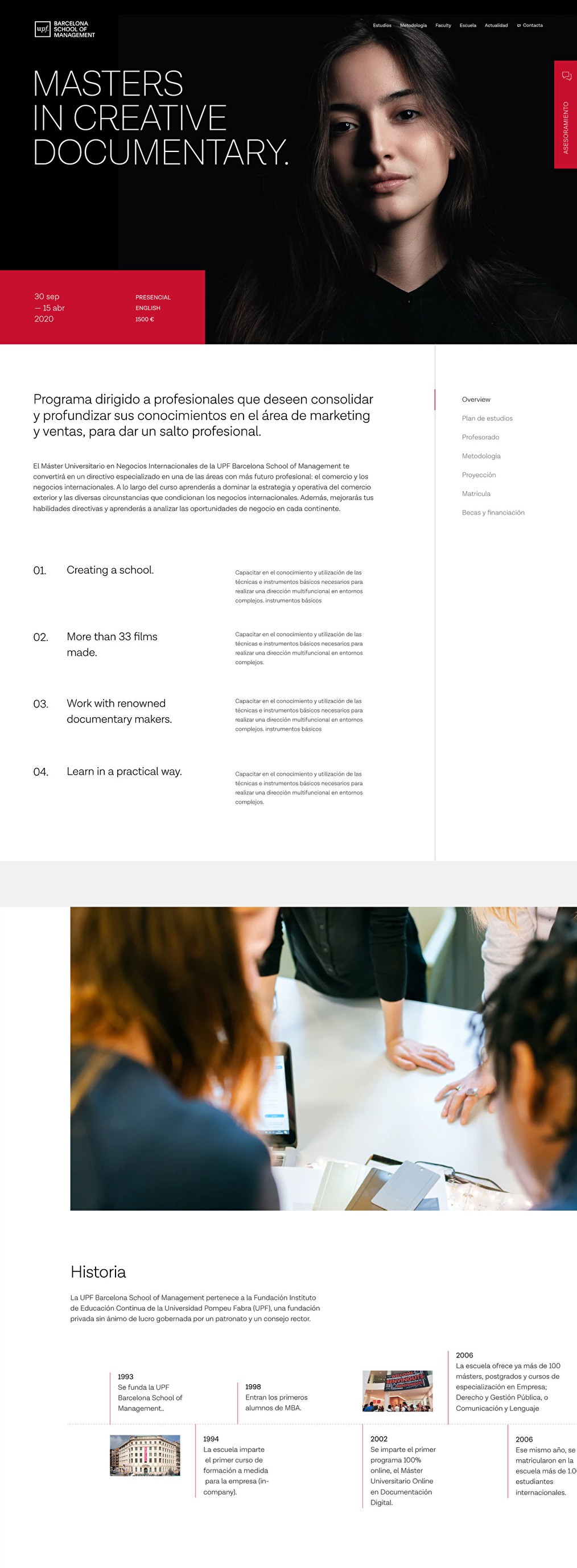 BSM new branding applied on website.