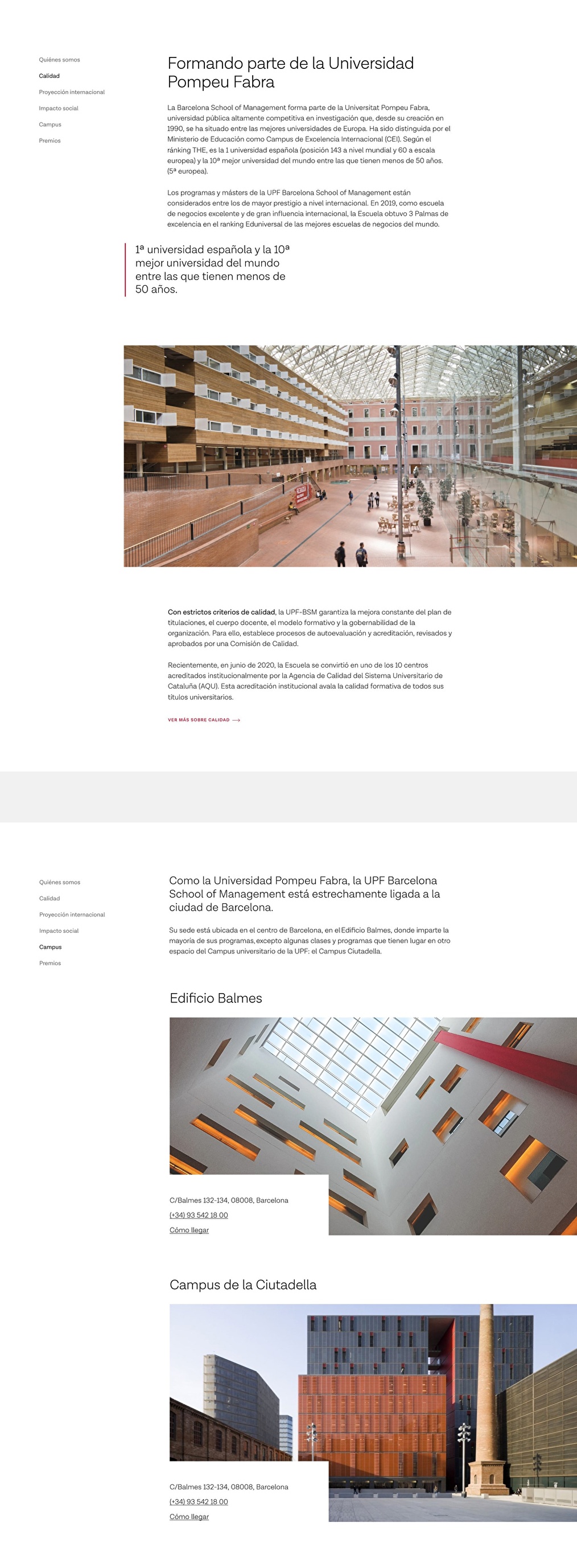 Design of the corporate website for BSM.