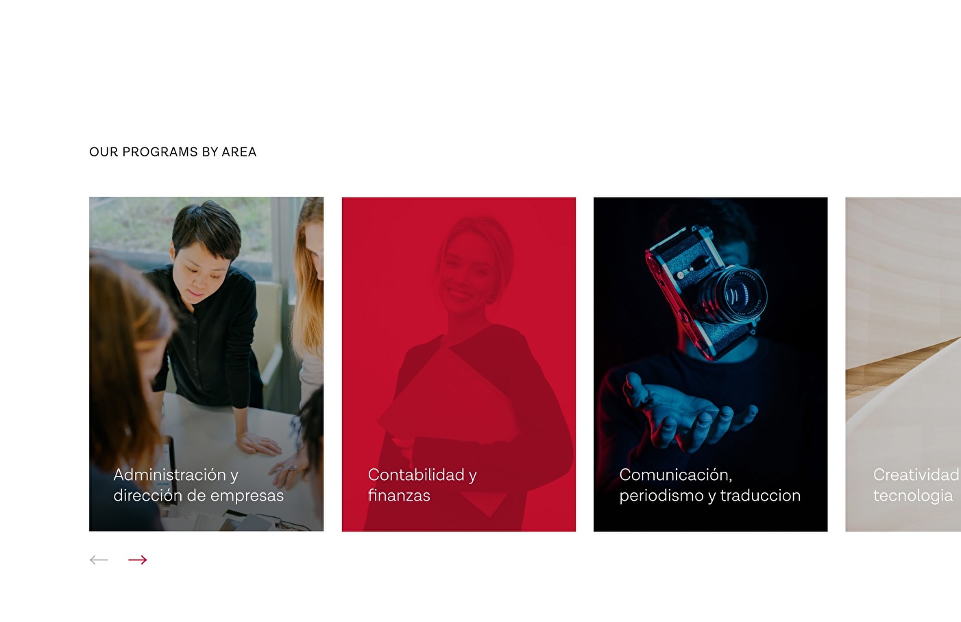 UI design modules of different programs for the BSM digital platform.