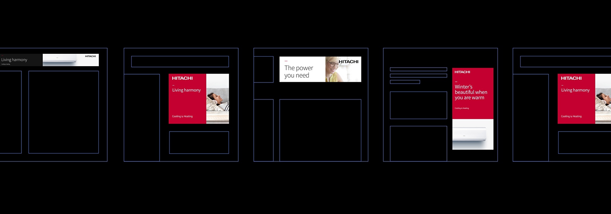 Wireframe creation process.