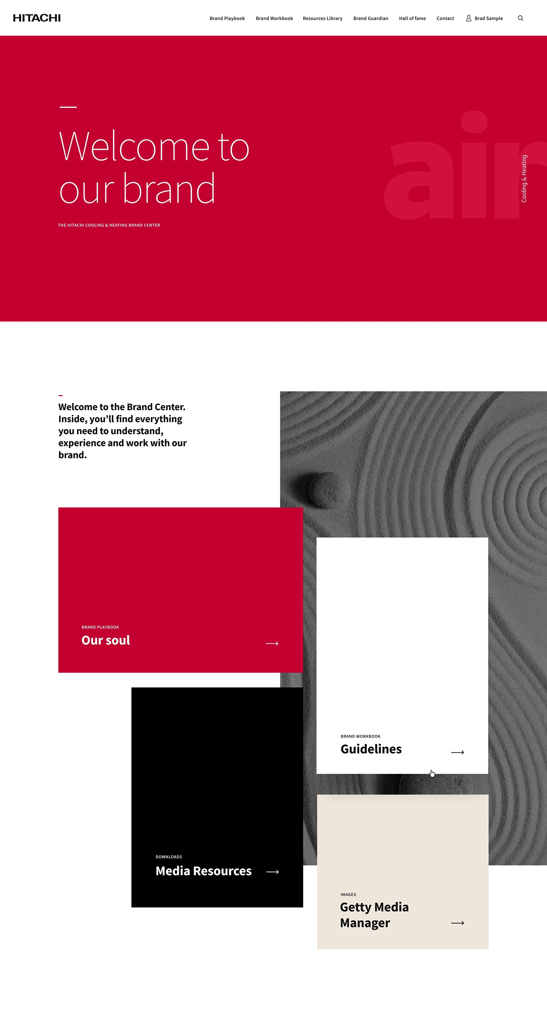 Brand Toolkit homepage.