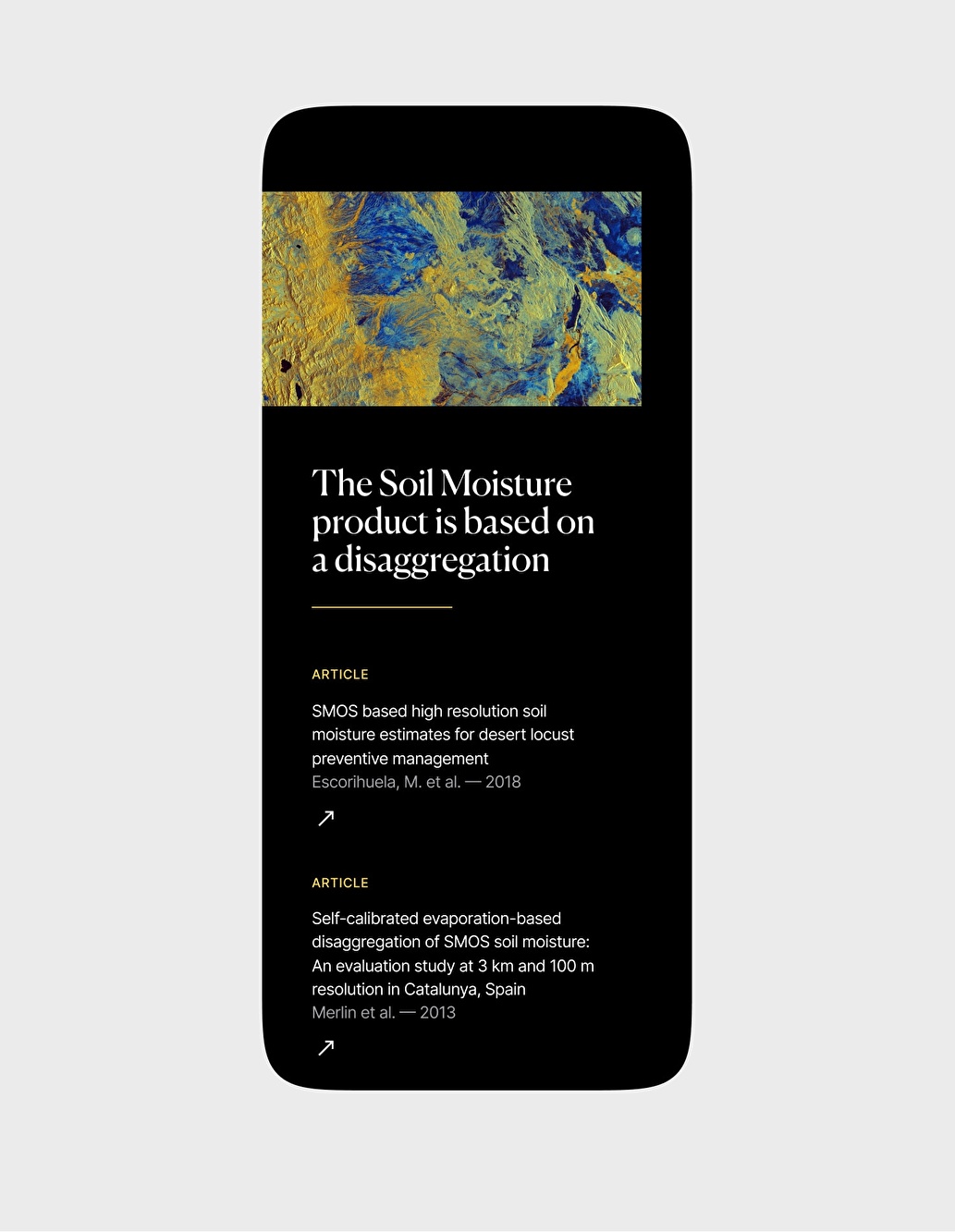 Screen of a UI design embodying Lobelia's brand values of simplicity and elegance.